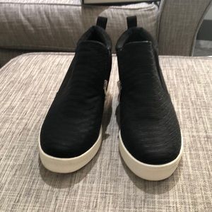 Black Wedge Sneakers
